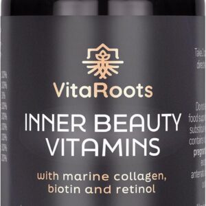 Inner Beauty Vitamins, with Marine Collagen, Retinol and Biotin